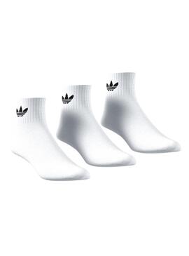 Calcetines Adidas Mid Ankle Blanc Femme et Homme
