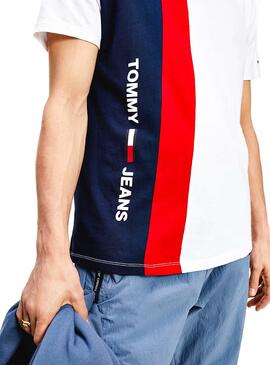 T-Shirt Tommy Jeans Colorblock Vertical Homme