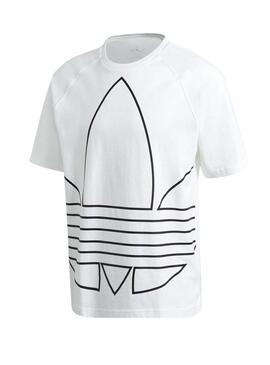 T-Shirt Adidas Big Trefoil Blanc pour Homme