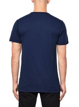 T-Shirt G Star Wavy Bleu pour Homme