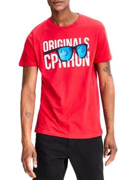 T- Shirt Jack and Jones Jorlips Rouge