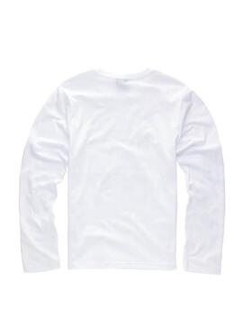 T-Shirt G Star Long Sleeve Blanc pour Garçon