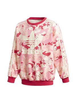 Sweat Adidas Flowers Rose pour Fille