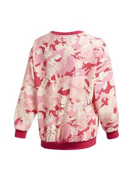 Sweat Adidas Flowers Rose pour Fille
