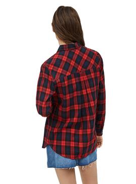 Chemise Pepe Jeans Anai Rouge pour Femme