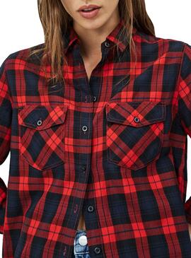 Chemise Pepe Jeans Anai Rouge pour Femme