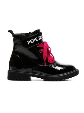 Bootss Pepe Jeans Hatton Charol Noire pour Fille