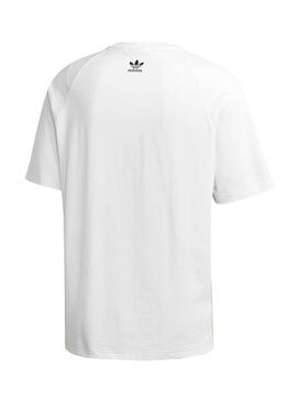 T-Shirt Adidas Big Trefoil Colorblock Blanc