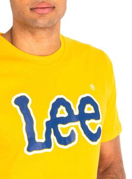 T-Shirt Lee Logo Homme Jaune