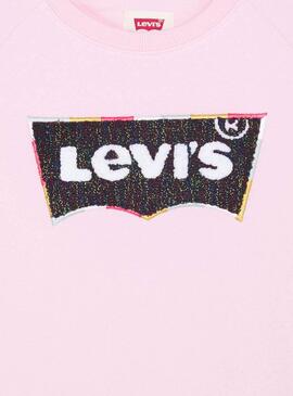 Sweat Levis Logo Rosa pour Fille