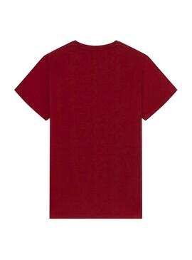 T-Shirt Hackett HKT Basic Rouge pour Homme