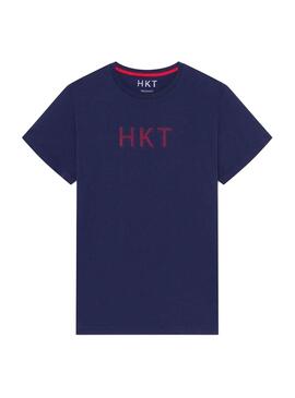 T-Shirt Hackett HKT Basic Bleu Bleu marine pour Homme