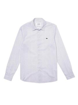 Chemise Lacoste Micro Blanc pour Homme
