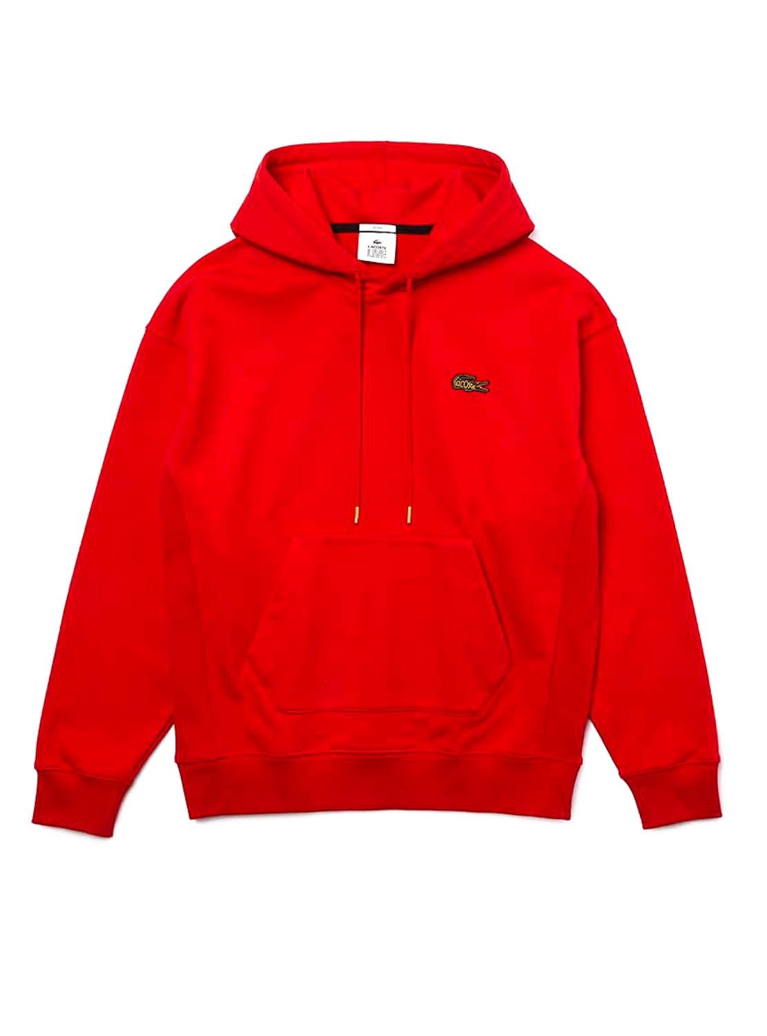 Lacoste sweat rouge hotsell