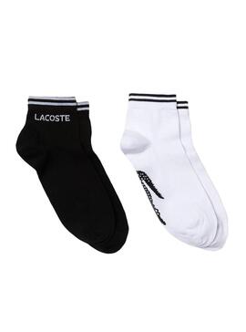 Chaussettes Lacoste Sport Noire et Blanc
