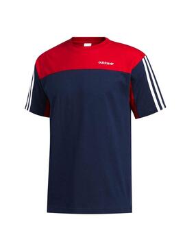 T-Shirt Adidas Classics Bleu y Rouge pour Homme