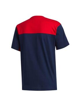 T-Shirt Adidas Classics Bleu y Rouge pour Homme