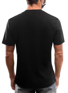 T-Shirt Klout Organic Label Negra pour Homme