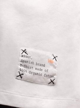 T-Shirt Klout Organic Label Blanc pour Homme