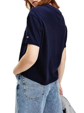 T-Shirt Tommy Jeans Star Blazer Bleu Femme