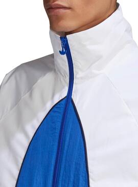 Veste Adidas Big Trefoil Blanc et Bleu Homme