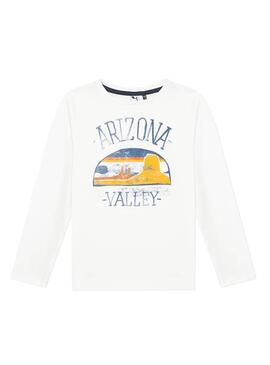 T-Shirt 3 Pommes Arizona Valley Blanc pour Garçon