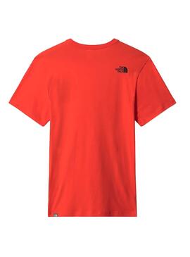 T-Shirt The North Face Fine  Rouge pour Homme