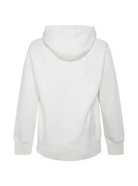 Sweat Pepe Jeans Darcy Blanc pour Fille