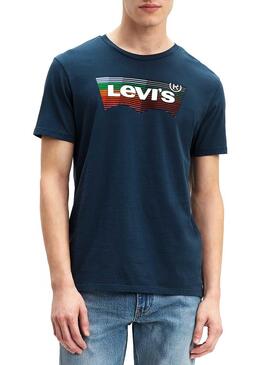 T-Shirt Levis Graphic Bleu Multi Homme