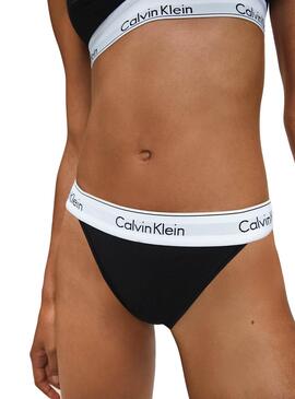 String Calvin Klein Noire pour Femme