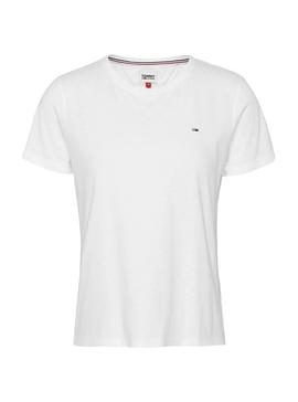 T-Shirt Tommy Jeans Soft Blanc pour Homme