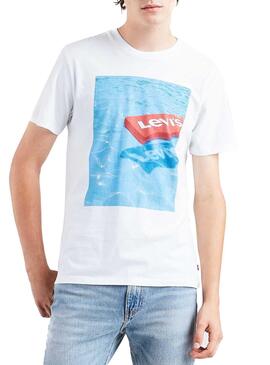 T-Shirt Levis Graphic Summer Blanc Homme