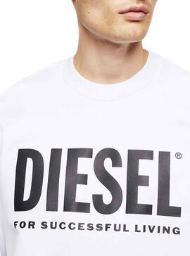 Sweat Diesel Division Blanc pour Homme