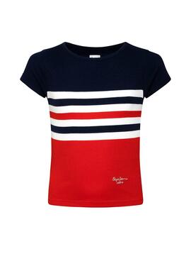 T-Shirt Pepe Jeans Sonyta Rouge pour Fille