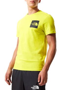 T-Shirt The North Face Tee Fine Jaune Homme