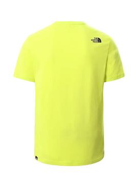 T-Shirt The North Face Tee Fine Jaune Homme