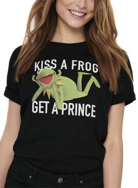 T-Shirt Only Muppets Life Noire pour Femme