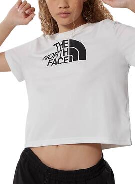 T-Shirt The North Face Mountain Blanc pour Femme