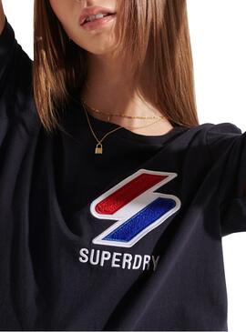T-Shirt Superdry Sportstyle Noire pour Femme
