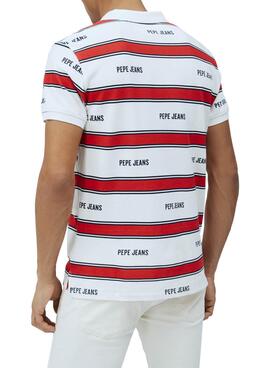 Polo Pepe Jeans Bart Blanc pour Homme