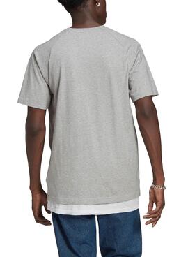 T-Shirt Adidas Tricol Tee Gris pour Homme