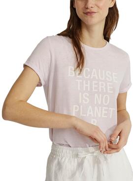 T-Shirt Ecoalf Vague Rosa pour Femme