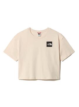 T-Shirt The North Face Cropped Rosa pour Femme