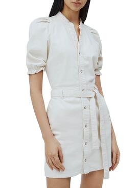 Robe Pepe Jeans Dory Blanc pour Femme