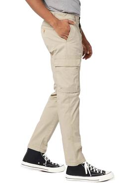 Pantalon Dockers Cargo Tapered Taupe Beige Homme