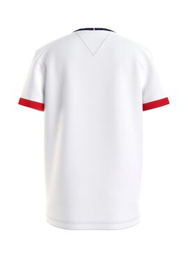 T-Shirt Tommy Hilfiger Ringer Blanc pour Garçon
