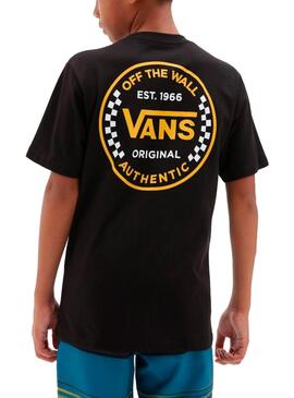 T-Shirt Vans Authentic Checker Noir pour Garçon
