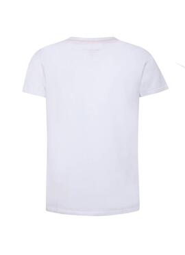 T-Shirt Pepe Jeans Gil Blanc pour Garçon