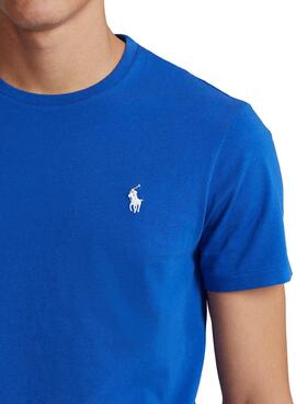 T-Shirt Polo Ralph Lauren Custom Fit Bleu Homme