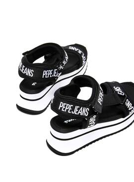 Sandales Pepe Jeans Fuji Noire pour Femme